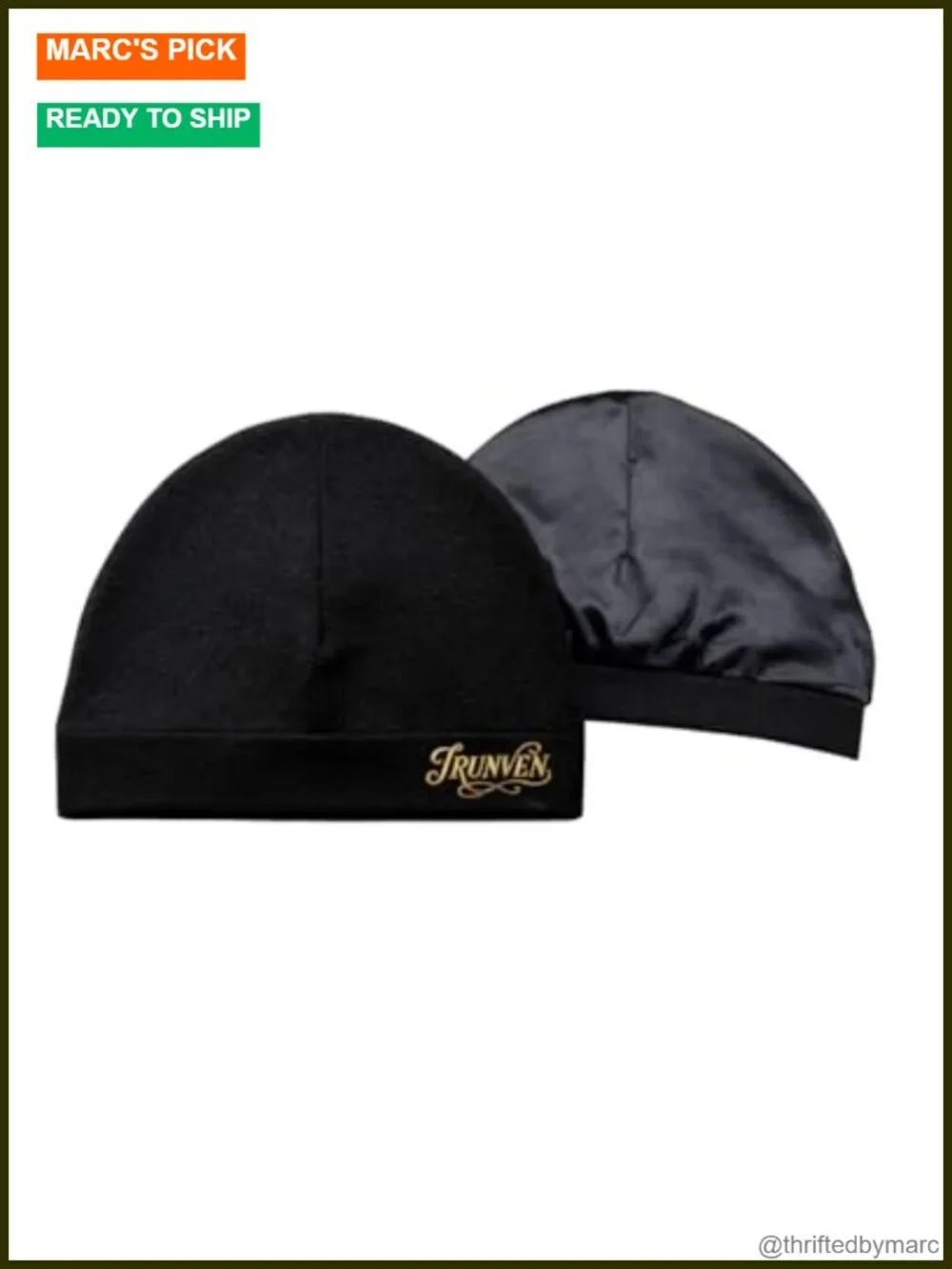 Satin-Lined Premium Skull Cap – Breathable Stretch Fit Hair Protector